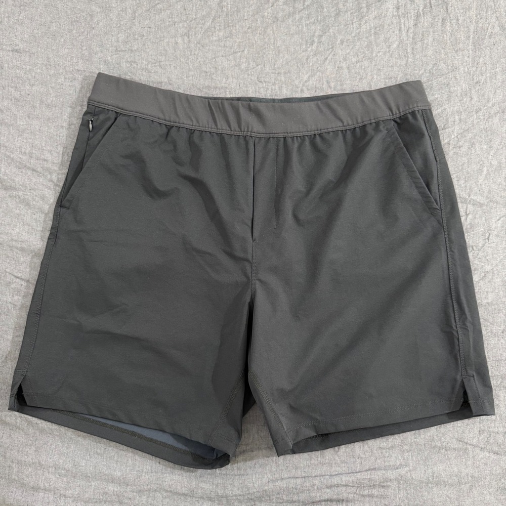 Public Rec Athletic Shorts 40 Black Performance Stretch Gym Shorts